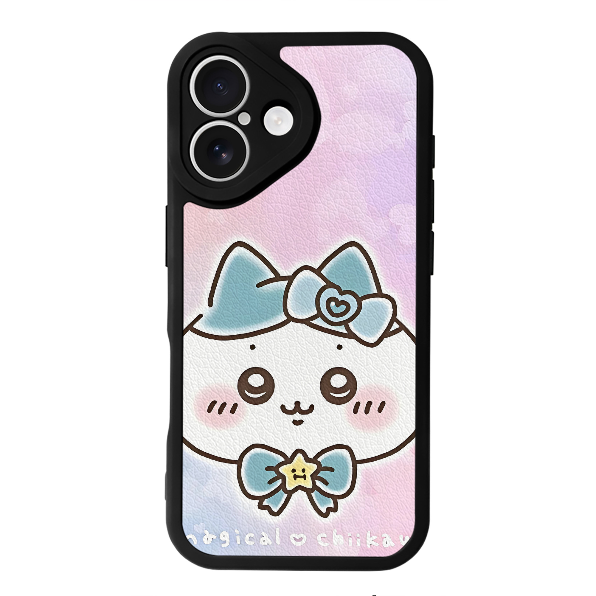 （画像用） ちいかわ Chii-kawa 【iPhone 16シリーズ対応】シリコンスマホケース（レザー調） 材質：シリコン